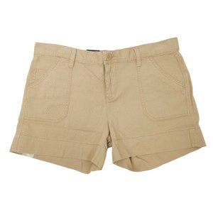 Calvin Klein Jeans Beach Tan Shorts Womens Size 8 Cotton Blend Mid Rise New